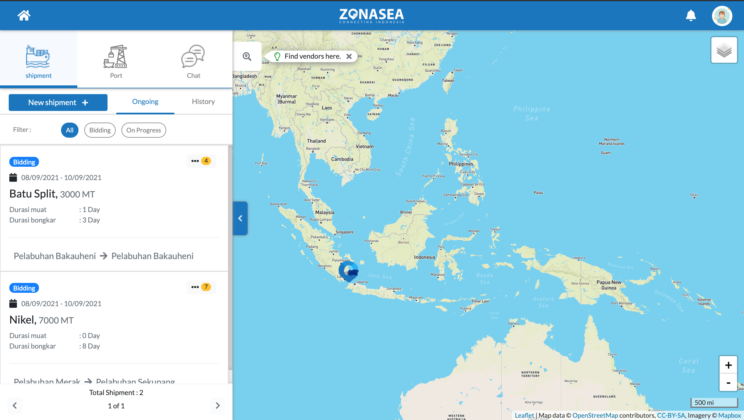Zonasea Cargo Owner